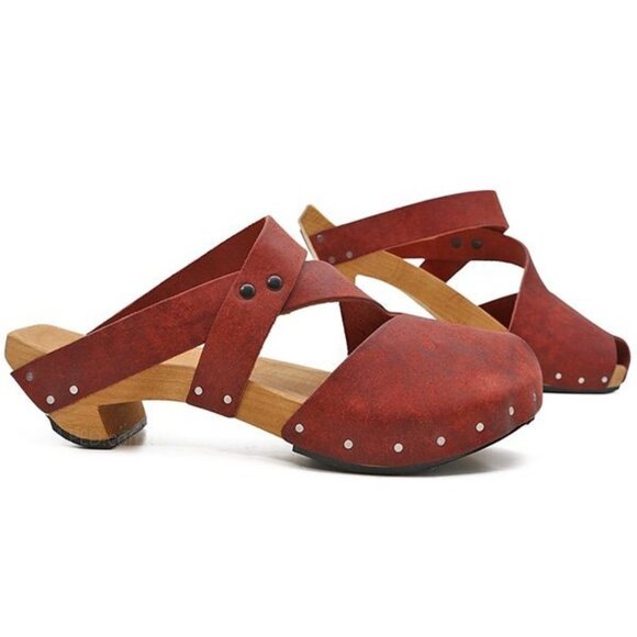 Cydwoq Size 39 US 9 Public Clog Rojo Red - Picture 1 of 11